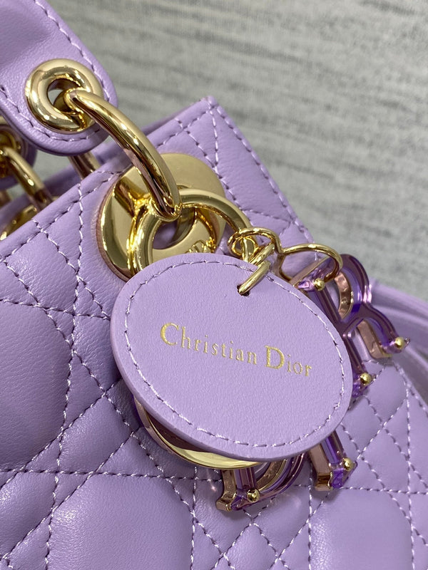 Lady Bag 17cm Violet Lambksin