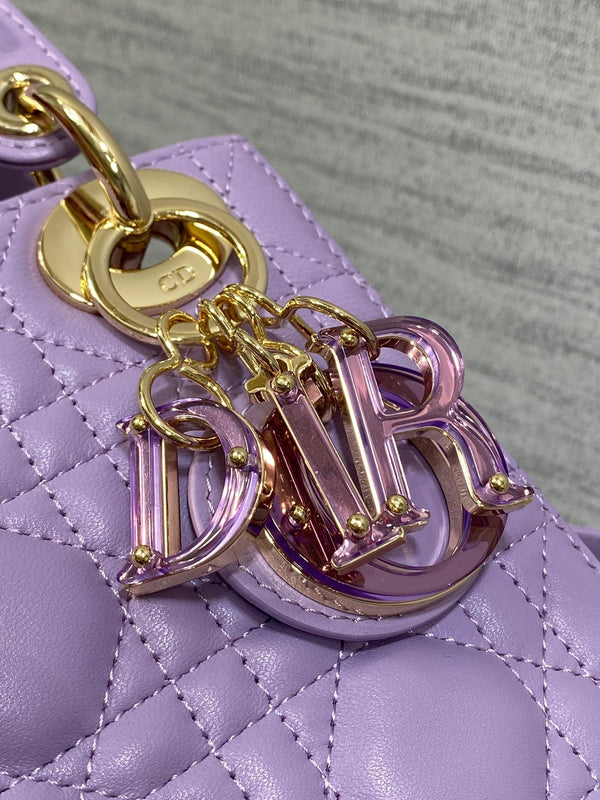Lady Bag 17cm Violet Lambksin