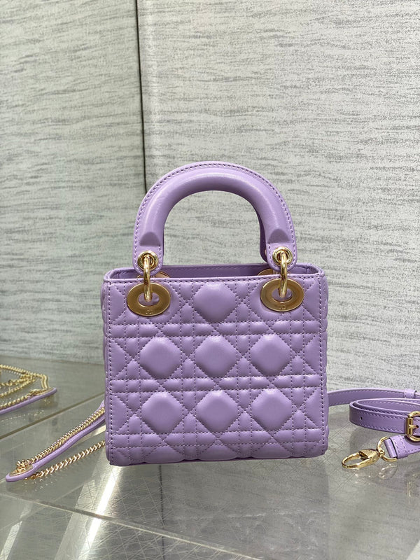 Lady Bag 17cm Violet Lambksin