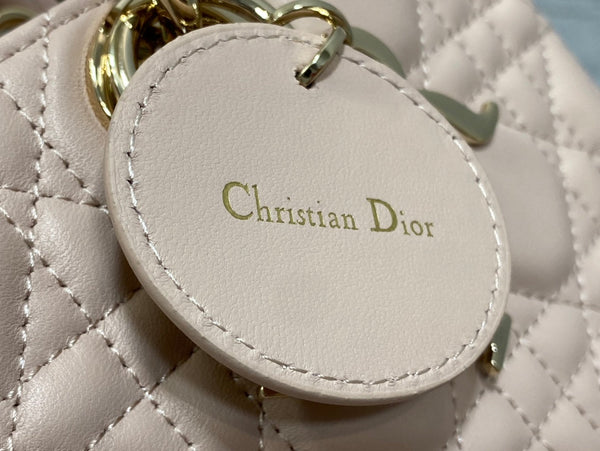 MEDIUM LADY D-JOY 26 POWDER PINK LAMBSKIN