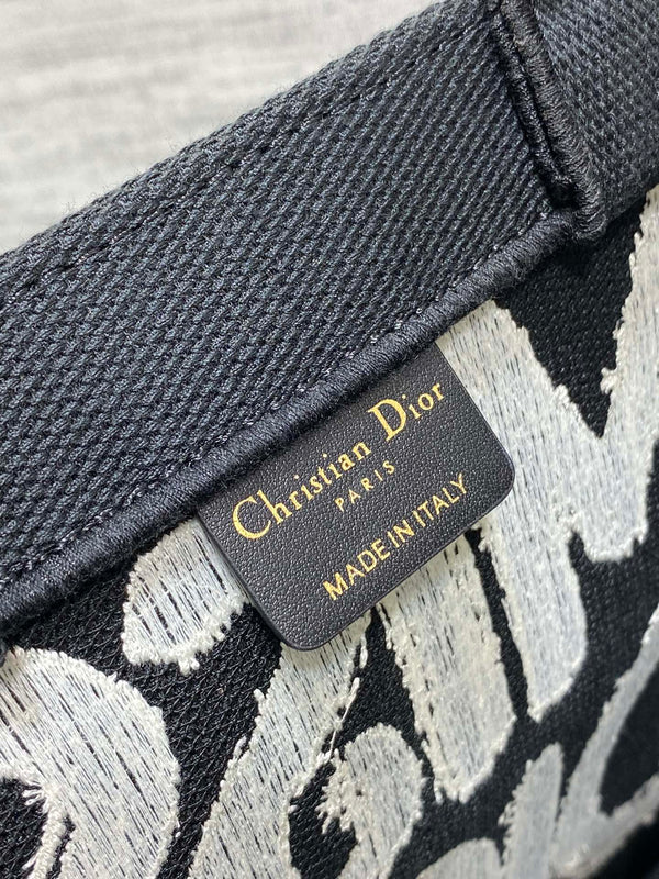 BORSA PORTA LIBRI 26 IN TELA MISTA NERA E BIANCA 226506