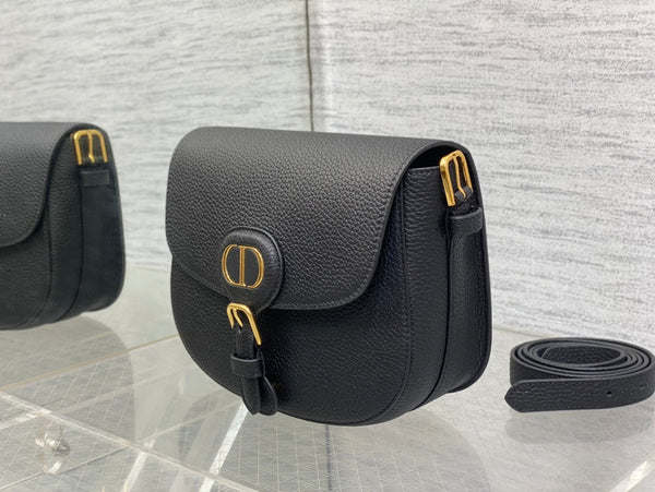 BORSA BOBBY MEDIA 27 IN PELLE DI AGNELLO NERA