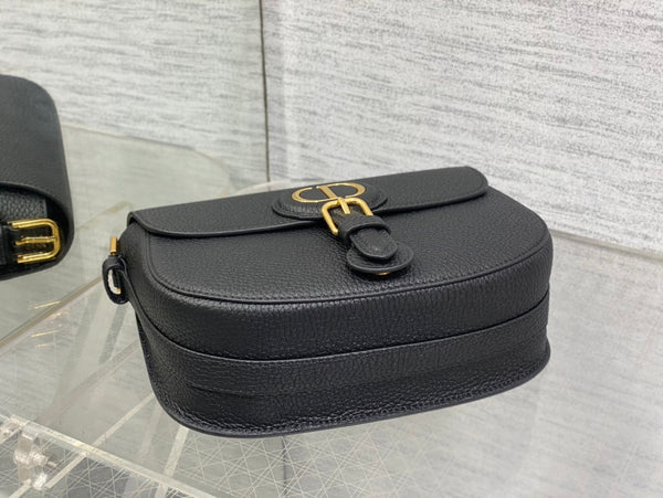 BORSA BOBBY MEDIA 27 IN PELLE DI AGNELLO NERA