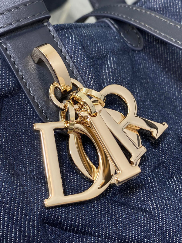 MEDIUM 28 TOUJOURS BAG IN BLUE GRAPHIC CANNAGE DENIM