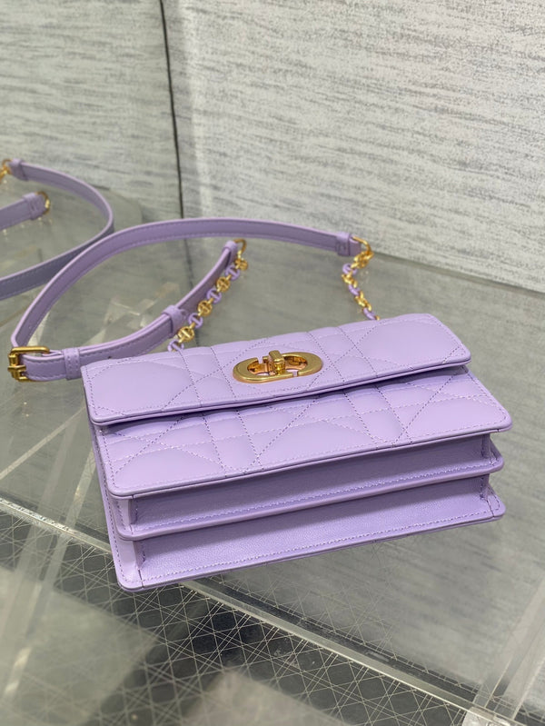 CD Miss Caro 17 Bag Purple Calfskin 229250