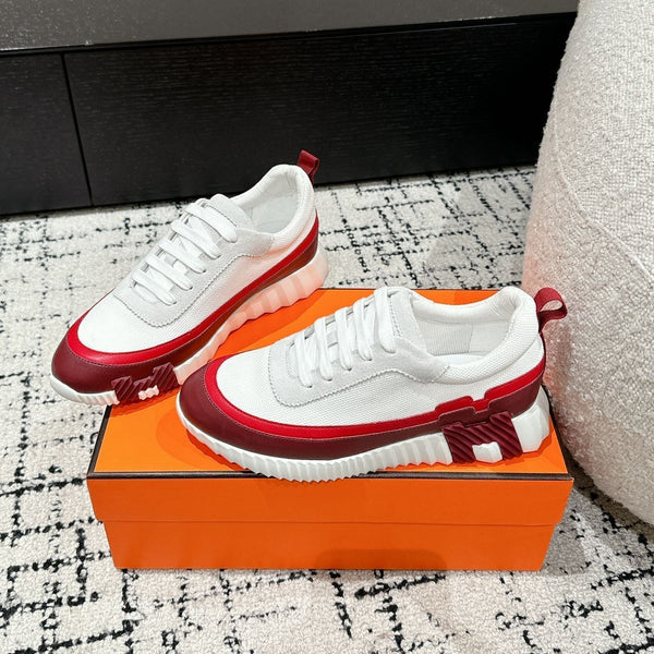 HM Sneaker In White Mesh Fabric 985317