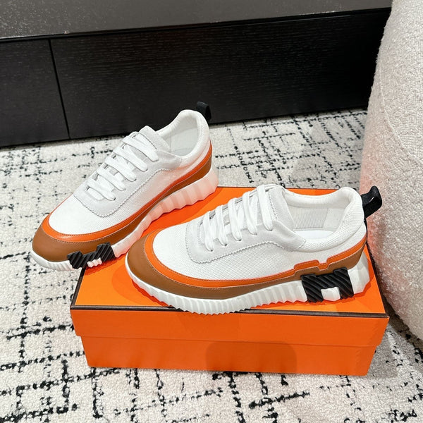 HM Sneaker In White Mesh Fabric 985319