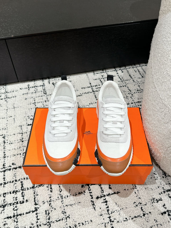 HM Sneaker In White Mesh Fabric 985319