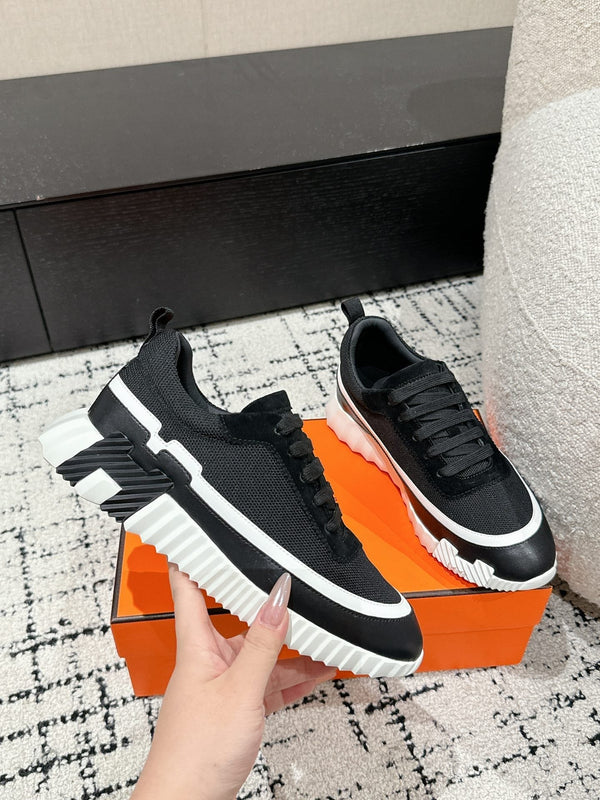 HM Sneaker In Black Mesh Fabric 985320