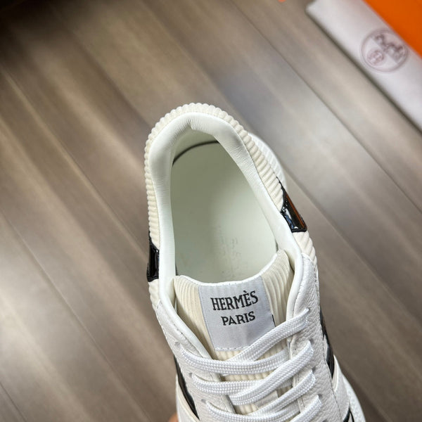 HM THICK - SOLE SNEAKER WHITE AND BLACK FABRIC