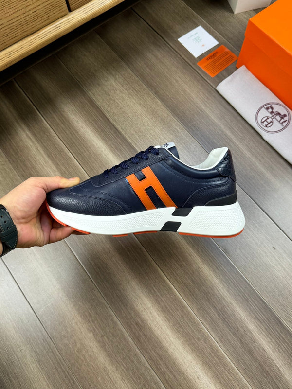 HM TRAIL SNEAKER DARK BLUE CALFSKIN