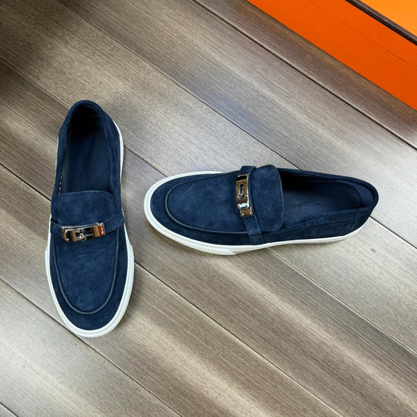 HM GAME SLIP-ON SNEAKER NAVY SUEDE