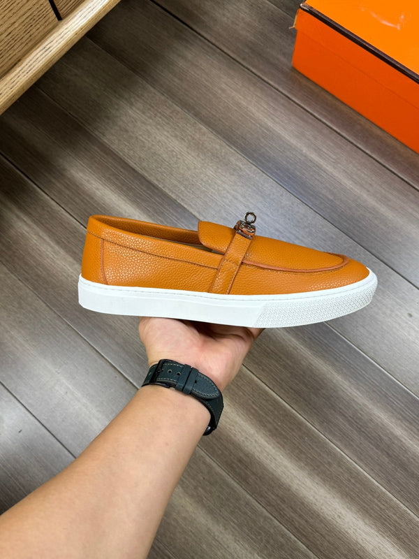 HM GAME SLIP-ON SNEAKER BRONZE CALFSKIN