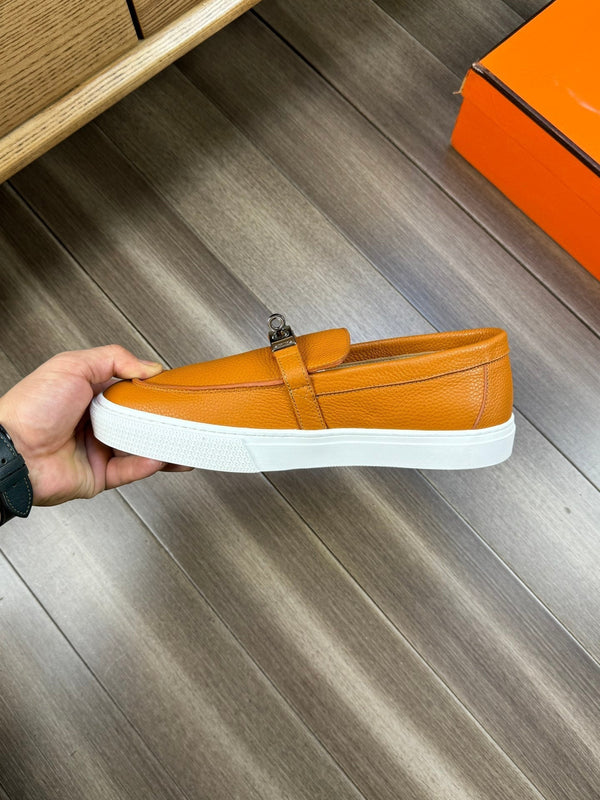 HM GAME SLIP-ON SNEAKER BRONZE CALFSKIN