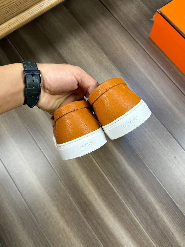 HM GAME SLIP-ON SNEAKER BRONZE CALFSKIN