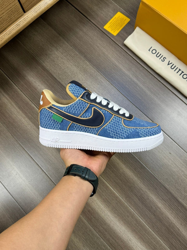 SNEAKER LV IN TELA AZZURRA
