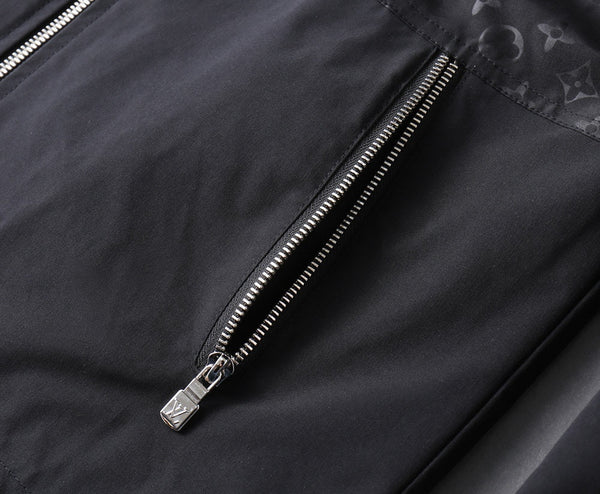 LV HOODED JACKET BLACK MONOGRAM 239039