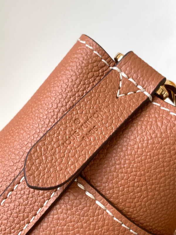 LV Lock and Walk Bag Brown Gold Cowhide 241222