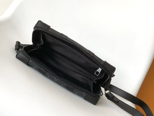 LV Trunk Wallet 22.5 Black Monogram Eclipse Canvas