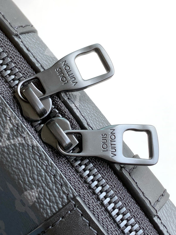 LV Trunk Wallet 22.5 Black Monogram Eclipse Canvas