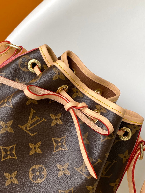 LV Noé BB Bag 22cm Brown Beige Monogram Canvas & Cowhide