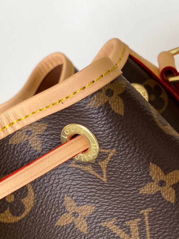 LV Noé BB Bag 22cm Brown Beige Monogram Canvas & Cowhide