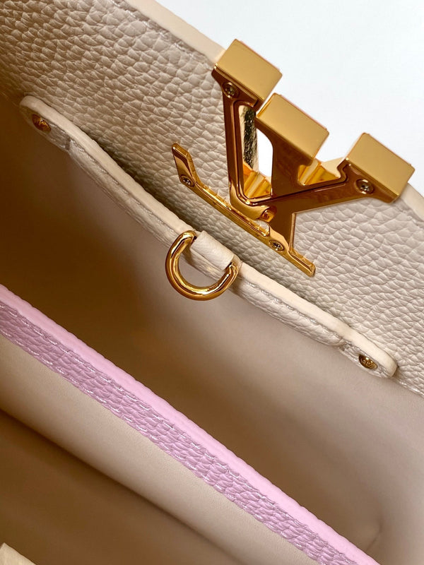 Capucines BB 21cm Bag White Cowhide 251662