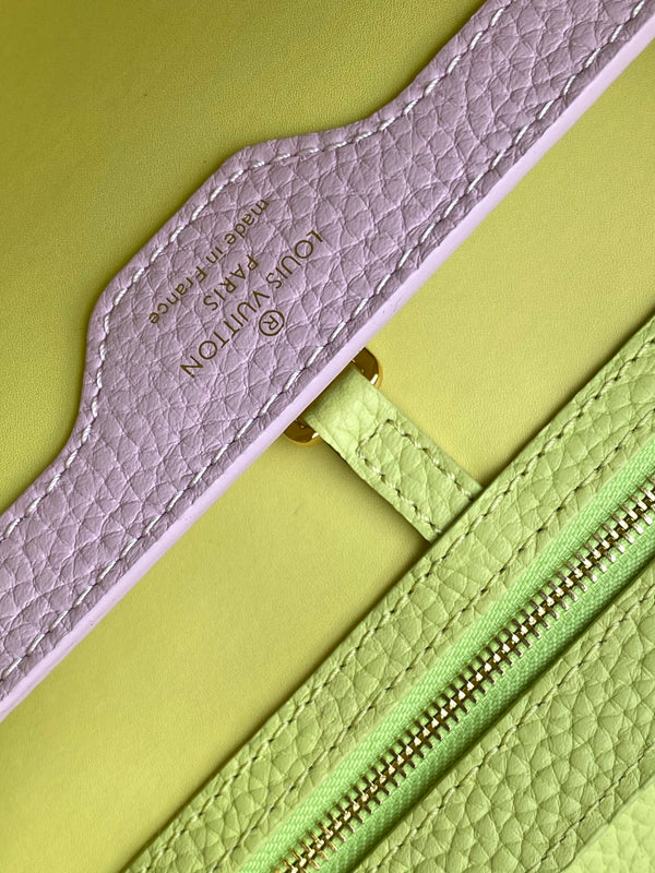 Capucines BB 21cm Bag Yellow Cowhide 251671