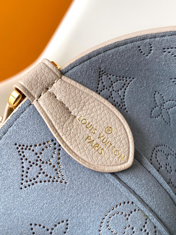 LV Blossom 20cm Bag Beige mix Green Cowhide 251989