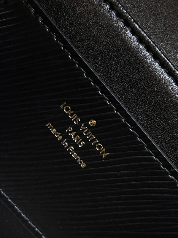 LV Twist West 23.5cm Bag All Black Leather 252678