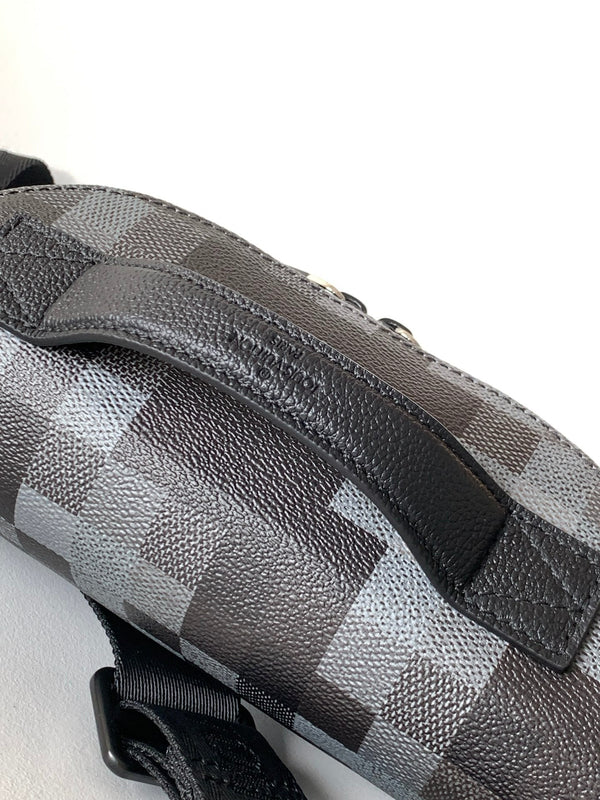 LV M14920 Rush Bumbag Black Damoflage Black Canvas & Cowhide