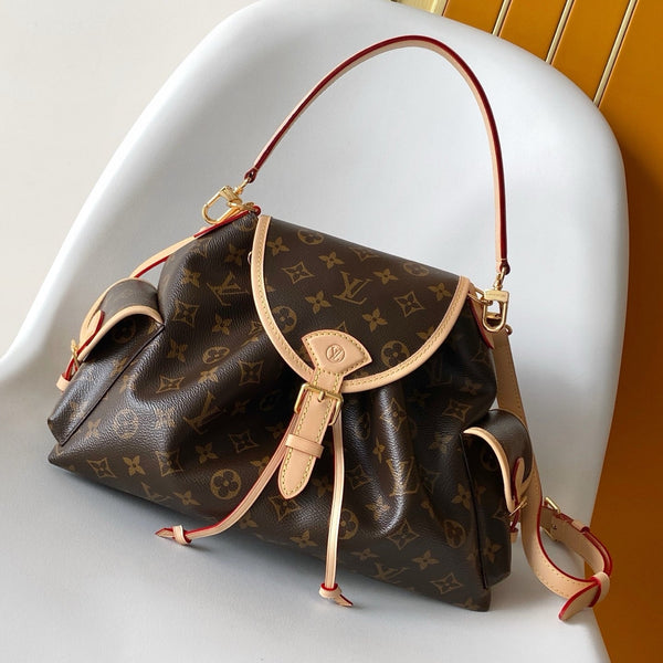 LV M26040 Odyssee MM NM Borsa a mano 36 cm Marrone Motivo monogramma e tela