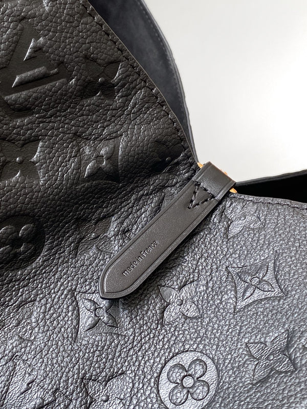 LV All In One PM Black Embossed Monogram Empreinte Cowhide 268414