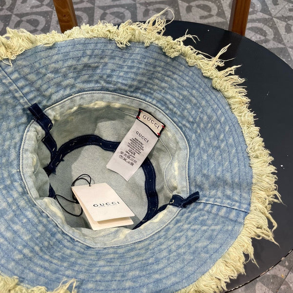 BUCKET HAT IN LIGHT BLUE DENIM 346892