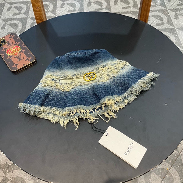 BUCKET HAT IN AEGEAN BLUE DENIM 346893