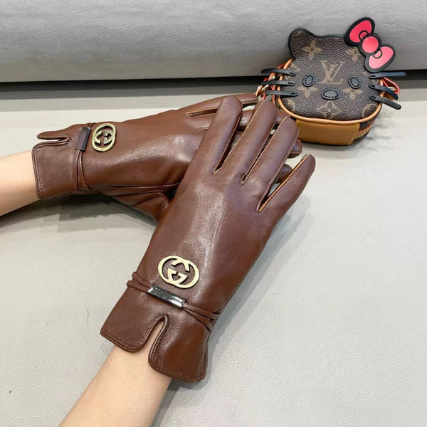 TOUCHSCREEN GLOVES IN PENNY BROWN SHEEPSKIN 391499