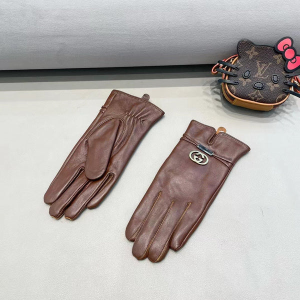 TOUCHSCREEN GLOVES IN PENNY BROWN SHEEPSKIN 391499