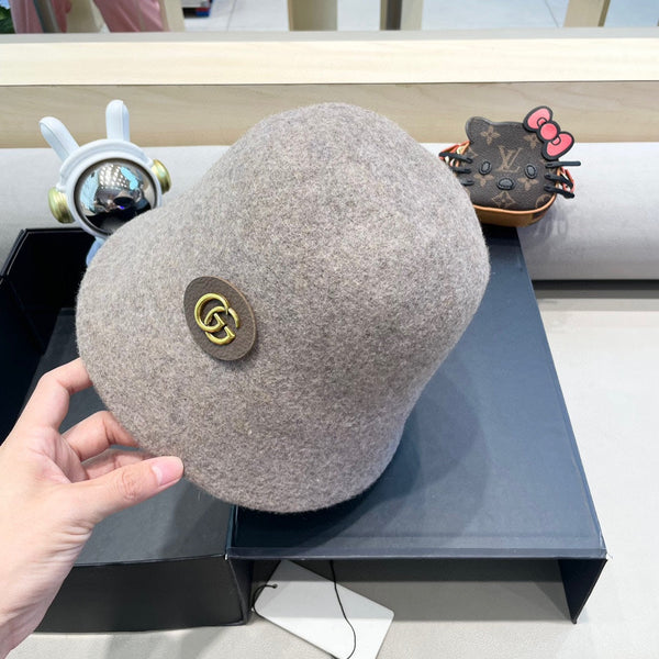 Cappello da pescatore marrone kaki 411348