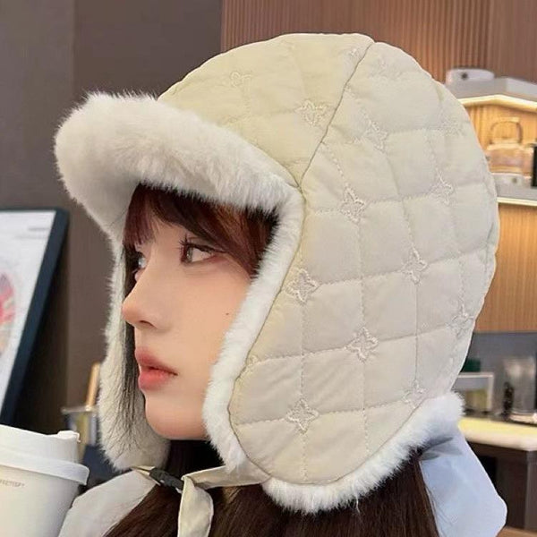 CAPPELLO TRAPPER IN COTONE BEIGE 411230