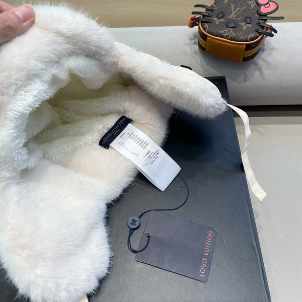 CAPPELLO TRAPPER IN COTONE BEIGE 411230