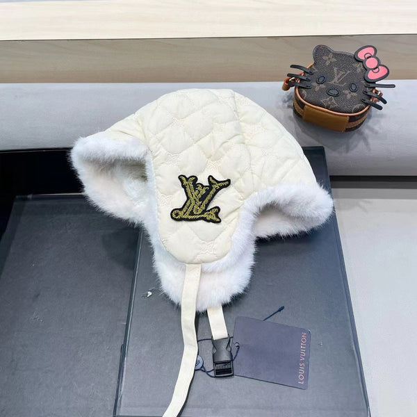 CAPPELLO TRAPPER IN COTONE BEIGE 411230