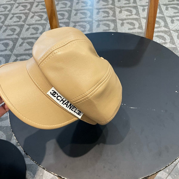 BAKER BOY CAP IN TORTILLA BROWN CALFSKIN 419447