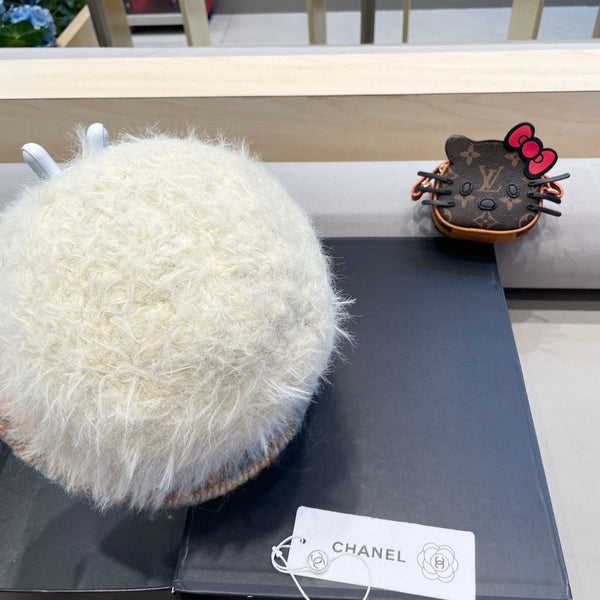 CAPPELLO A SECCHIELLO IN PELLICCIA DI AGNELLO BEIGE BISQUE 419467