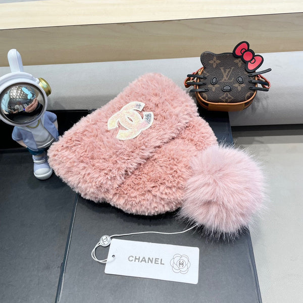 BERRETTO IN PILE SOLF ROSA CHIARO 419712