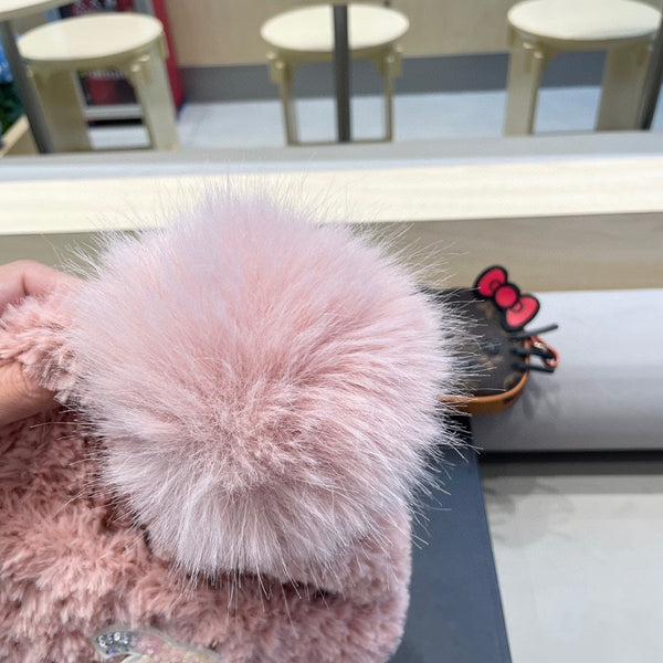 BERRETTO IN PILE SOLF ROSA CHIARO 419712