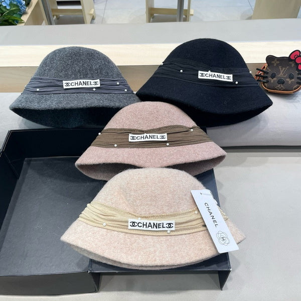 CAPPELLO A SECCHIELLO IN MISTO LANA BEIGE BISQUE 426246