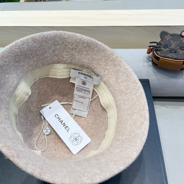 CAPPELLO A SECCHIELLO IN MISTO LANA BEIGE BISQUE 426246