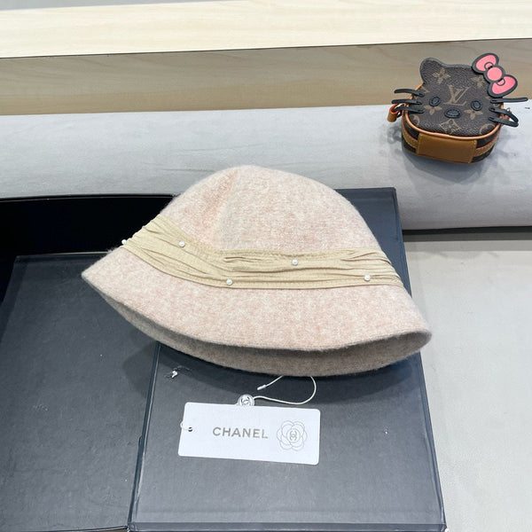 CAPPELLO A SECCHIELLO IN MISTO LANA BEIGE BISQUE 426246