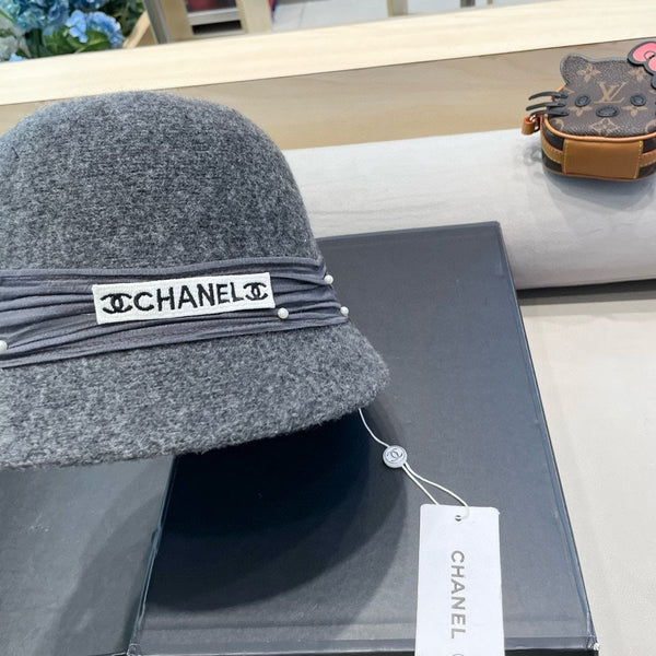 CAPPELLO A SECCHIELLO IN MISTO LANA GRIGIO TOPO 426249