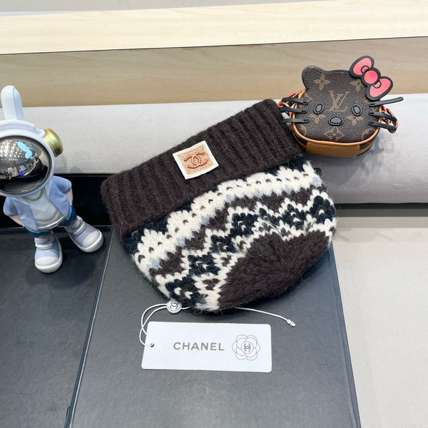 BERRETTO IN MAGLIA MARRONE CIOCCOLATO 428240